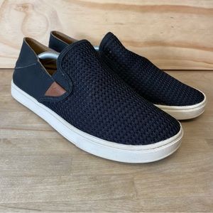 Olukai Women's Pehuea Slip On Sneaker US Size 7.5 Mesh Hawaiian Boat Shoe Beach